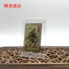 El Fabricante Suministra una Tarjeta Dorada Hecha de Latón con la Imagen del Maestro Celestial Zhong Kui, que se Puede Llevar Consigo y Colocar en la Parte Trasera de su Teléfono o en su Bolso