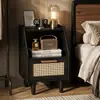 Mesita de Noche Nueva de Madera Maciza, Gabinete Lateral Estrecho Extremadamente Estrecho de 30 cm, Gabinete Estrecho para Espacios Pequeños de Dormitorio, Gabinete Pequeño para Dormitorio del Hogar