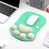 Atacado do Fabricante Mouse Pad, Mouse Pad de Garra de Gato em Silicone Macio, Apoio de Pulso Antiderrapante, Almofada de Apoio para o Pulso, Feito Sob Medida