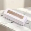 Caixa de Embalagem Retangular Transparente com Tampa Flip-Top para Assados Transfronteiriços para Doces, Bolos da Lua, Macarons e Biscoitos