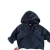 Sudadera con Capucha de Forro Polar para Niños, Nuevo Estilo de Invierno para Niños, Cárdigan de Forro Polar Enterizo para Bebés, Ropa de Abrigo Holgada de Color Sólido, Forro Polar por Ambos Lados