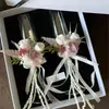 Kit DIY de flor eterna para una estética fresca y sencilla, perfecto como regalo de boda práctico para mejores amigas, amigas, o como regalo de compromiso o matrimonio, incluyendo copas de vino