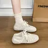 Zapatos de Entrenamiento Alemanes Huecos de Suela Blanda para Mujer, Novedad Verano 2026 Transpirables con Cordones de Suela Gruesa que Aumentan la Altura Versátiles Zapatos Deportivos Casuales