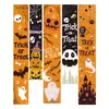 Tapiz de Fondo de Halloween Transfronterizo Hecho a Medida para Decoración de Ambiente de Fiesta de Festival al Aire Libre Banner de Tela Colgante 3X5