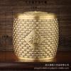 Recipiente de Chá Kowloon, Recipiente de Chá Cinco Bois, Ornamento de Mesa Recipiente de Chá de Latão
