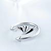 Nuevo anillo de moda europea y americana al por mayor anillo de flor de diablo anillo simple para damas anillo de alas joyería directa de fábrica