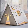 Luz Noturna de Tenda de Madeira Amazon Tenda de Acampamento Velas de Madeira de Natal Abajur Decoração de Casa