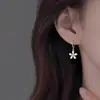 Pendientes de flor de plata de ley 925 para mujer, nuevo modelo 2023, diseño de nicho, pendientes de lujo ligero de verano