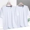 Camiseta de manga corta de seda de hielo para hombre, camiseta holgada de verano de talla grande para hombre, camiseta casual para todo tipo de partidos, ropa de moda de estilo coreano para hombre.