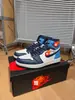 Air Aj1 Jordan 1 Modelo de Colaboración Unisex de Caña Alta Cómodas y Duraderas Retro Zapatillas de Baloncesto