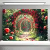Tela de Fondo Transfronteriza Nueva para el Día de San Valentín 2026 para Decoración de Citas de Parejas, Tela Colgante para Habitación y Arreglo Exterior, Tela Colgante para Banner
