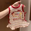 Vestido para Niña 2026 Verano Nuevo Estilo Guardería Niña Bebé Elegante Dulce Lindo Dibujos Animados Rayas Vestido sin Mangas