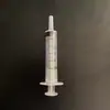 Seringa médica descartável, tubo de agulha de grande capacidade, seringa dispensadora acionada manualmente, dispositivo de lavagem
