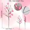 Explosões transfronteiriças 44cm Dia dos Namorados rosa romântico amor corte simulação formato de coração fruta vermelha decoração de casa