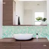 Pegatinas de Pared 3D Mosaico para Lavabo Cuadradas DIY Empalme Pegatinas de Fondo Pegatinas de Pared Adhesivas Anti-Manchas