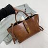 Bolsas Femininas, Bolsas Femininas Modernas e Simples, Bolsas Femininas de Moda de Inverno, Baldes Novos Portáteis Versáteis de Ombro Único Estilo Coreano