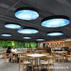 Lâmpada Formato Céu Azul e Nuvem Branca Lâmpada de Teto LED Simples Escritório Estúdio Shopping Center Supermercado Academia Sala de Dança