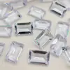 Cristal de Vidrio de Pedrería con Dorso Puntiagudo para Uñas 5t Rectangular de Ángulo Recto Grande Transparente Color Azúcar Helado 8*12 Pedrería para Uñas Pedrería para Uñas Accesorios para Mujeres