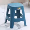 Banqueta Plástica Doméstica de 40cm de Altura, Banqueta Espessada para Mesa de Estudo, Banqueta Antiderrapante para Banheiro, Banqueta de 38cm de Altura