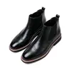 Botas de Tobillo Chelsea Elásticas Brogue Plegadas de Fábrica Transfronterizas para Hombre Botas de Trabajo Tallas 39-48 En Stock Entrega Rápida para Pedidos Pequeños