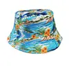 Chapéu de Pescador Estampado Transfronteiriço, Reversível, Unissex, Chapéu para Proteção Solar ao Ar Livre, Chapéu Bucket Tendência e Estiloso para Sol