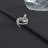 Anillo de serpiente de acero de titanio transfronterizo, personalidad europea y americana, estilo punk, animal serpiente, anillo de acero inoxidable de alta presión de aceite