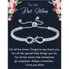 Amazon Pulsera de Tenis Infinita Ajustable Transfronteriza para Esposa Mamá Tía Hermana Regalo de Cumpleaños Graduación