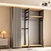 Arara de Roupas, Arara de Chão para Quarto, Arara Integrada para Closet Aberto, Unidade de Prateleira de Metal, Pode Ser Combinada com um Guarda-Roupa