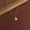Collar de Ojo de Tigre Estilo Medieval Chapado en Oro de 18K Estilo Lujo Accesible Cadena para Clavícula de Circonita Cadena para Suéter Retro Literario de Gama Alta