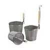 Espumadera de acero inoxidable, colador, espumadera para olla picante, espumadera para cocinar fideos, cuchara para sacar fideos, espumadera grande, colador de verduras, canasta para fideos