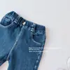 Ropa para Niñas 2025 Nueva Ropa de Otoño e Invierno Niñas Bebés Estilo Coreano Jeans Pequeños Elegantes Pantalones Acampanados para Niños Pantalones para Niños