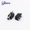 Interfaz de Audio de 2.5 mm Pj210A de Cuatro Pines Ecológica Socket para Auriculares de Dos Canales Socket Hembra de Carga de Metal Cobre 4.0