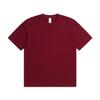 Camiseta de Algodón Puro Sin Costuras 180g Talla Europea para Hombre Versión Más Holgada Tubular Sin Costuras Manga Corta Estilo Americano Retro Manga Corta Sin Costura Lateral