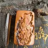 Venta Directa Montaña Longhu Madera de Azufaifo Golpeada por el Rayo Pie de Mano Zhao Gongming, el Dios de la Riqueza, Cultura Taoísta Juguete Portátil