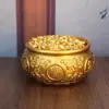 Adornos Artesanales de Sapo Dorado de Latón, Cornucopia, Lingote Pequeño de Oro de Arena, Adornos de Fortuna para Escritorio de Oficina, Dropshipping