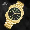 Reloj Cuadrado Personalizado Orsga para Hombre Nicho Calendario Fresco Fabricante Transmisión en Vivo Exportación Transfronteriza Reloj de Pulsera de Cuarzo para Hombre