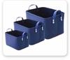 Cesta de fieltro para guardar artículos del hogar, organizador de refrigerios, ropa, tela, plegable, personalizada