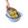 Cesta de drenaje de acero inoxidable para lavar arroz, apta para lavabo Yuanbao, lavabo de plástico colorido, lavabo para lavar verduras, cesta de agujero denso, lavabo para lavar arroz doméstico