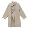 COMOS CMS 2026 Gabardina Elegante Minimalista de Longitud Media para Mujer Nuevo Estilo Otoño 260059