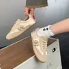 Zapatillas de Entrenamiento Alemanas Amarillas para Mujer, Nuevo Diseño 2026, Estilo de Nicho, Transpirables, de Suela Plana, Zapatillas Deportivas Casuales Retro sin Cordones