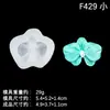 Moldes de silicona grandes y pequeños con forma de flor de orquídea para ambientadores de coche DIY, adornos de yeso y moldes de fondant de chocolate