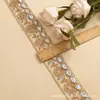Novo Bordado Étnico Multicor Lantejoula Renda Corda de Osso Renda de Espelho Renda Vintage Fundo de Rede Linha Dourada Roupa