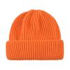 Gorro de punto para niños, gorro de lana recto, color caramelo, otoño e invierno, estilo coreano, gorro de color sólido para niños, gorro cálido y rizado