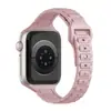 Adequado para Apple Watch Gerações 1-12/Ultra 1-3, Pulseira de Silicone Fina de Três Contas para Cintura Universal