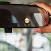 Fun-Q008 Gato Pintado de Dibujos Animados Pastel de Cumpleaños Coche Espejo Retrovisor Vidrio Embellecimiento Decoración Pegatina para Coche Autoadhesiva