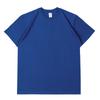 Camiseta de Manga Curta de Algodão Sem Costura Tricotada em Tubo com Gola Redonda Pequena, Tamanho Grande, Cor Sólida, Casual, Versátil, Respirável e com Absorção de Umidade