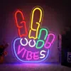 Luz de Neón con Forma de Gesto Genial, Letrero Iluminado de Pared para Bar, Sala de Juegos, Habitación de Niños, Luz Decorativa de Ambiente