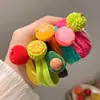 Lindo Set de Gomas para el Cabello de Frutas Dopamina Girly Cuerdas para el Cabello Bandas Elásticas Accesorios para el Cabello Diademas Adornos para el Cabello