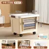 Caja de Almacenamiento Transparente de Doble Puerta Gran Capacidad para el Hogar Ropa Juguetes Colchas Caja de Almacenamiento con Tapa abatible Tipo Puerta de Apertura Frontal Caja Organizadora