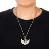 Suministro directo de Amazon transfronterizo alas de ángel soporte inferior de amor colgante personalizable imprimible soporte inferior de diamante hip hop europeo y americano